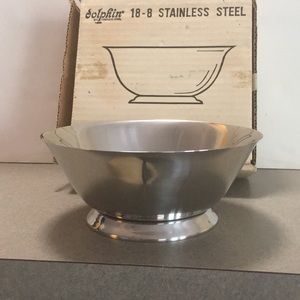 Vintage Royal Dolphin 18-8 Stainless Steel Revere Bowl
